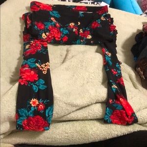 Derek Heart ripped side leggings